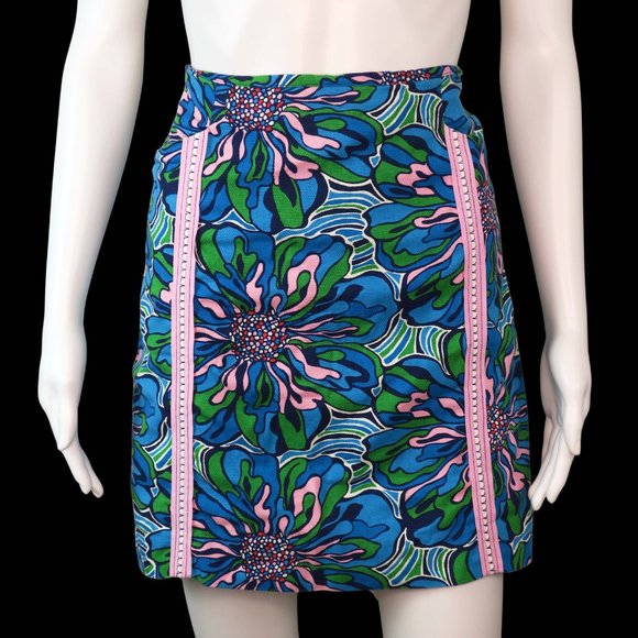 Lilly Pulitzer Floral Dress Rehearsal Roslyn Skirt - Picture 2 of 4